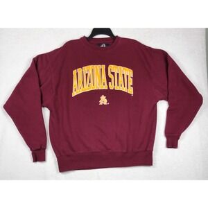 Arizona State Sun Devils Sweatshirt 2XL J. America Embroidered Fleece Maroon